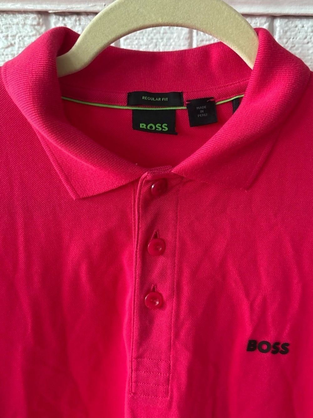 BOSS Kids Hot Pink Polo Shirt with Embroidered Logo